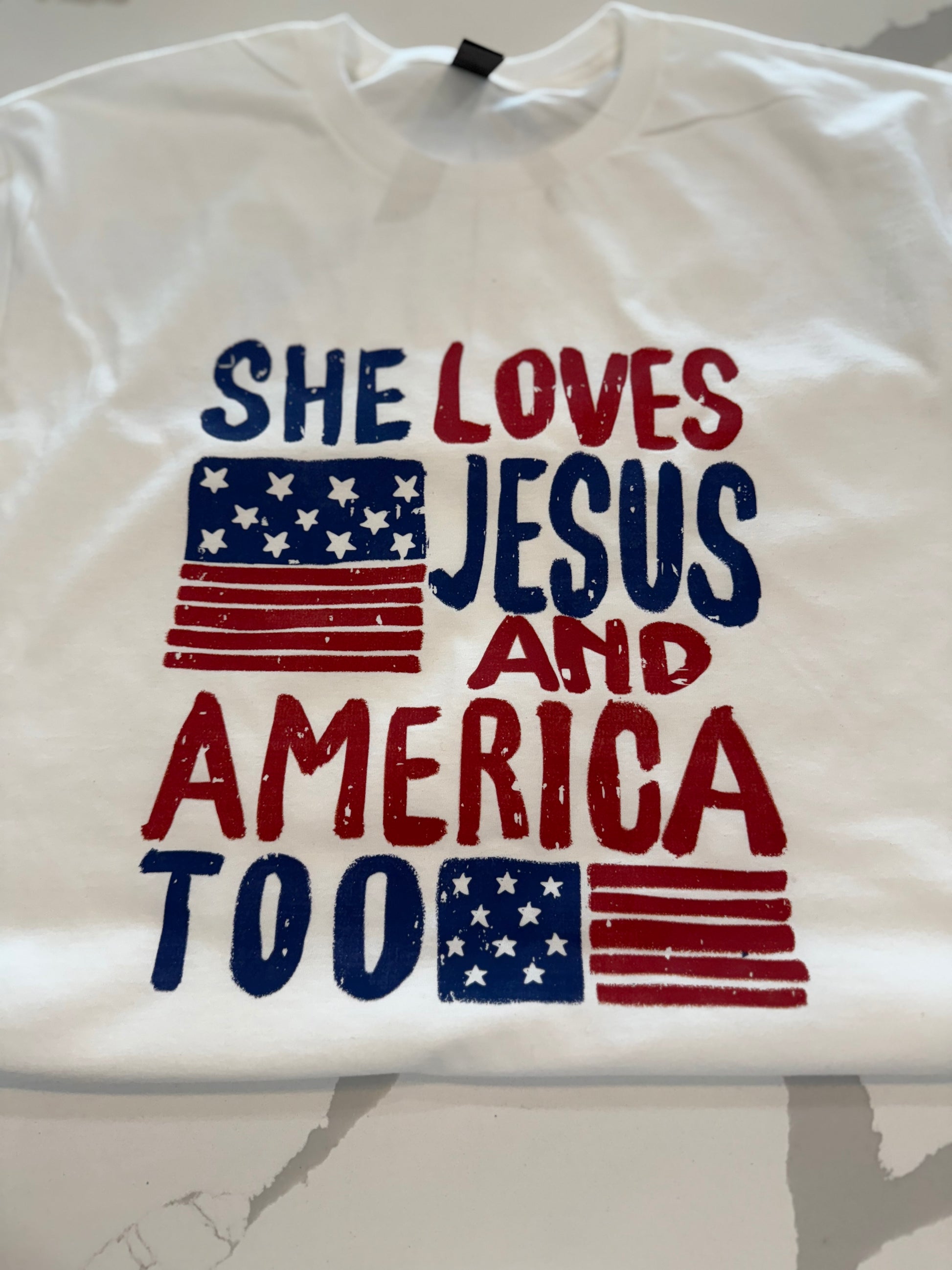 She loves Jesus and America too